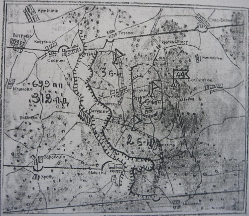Карта опорного пункта д. Петушки